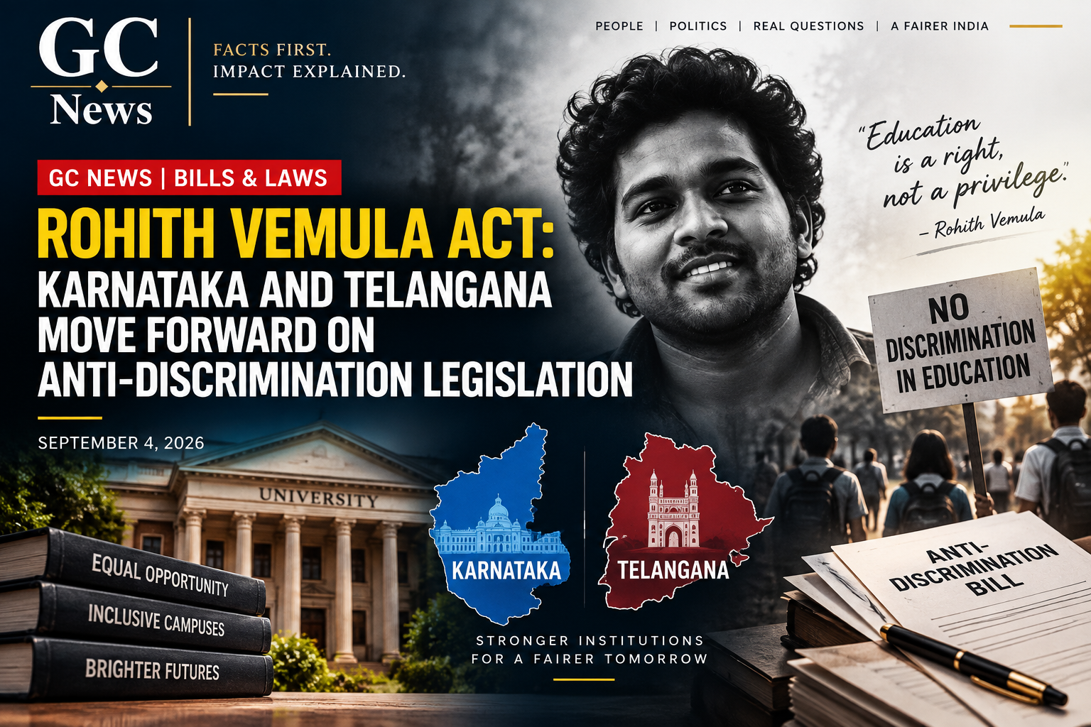 Rohith Vemula Act: Karnataka and Telangana Move Forward on Anti-Discrimination Legislation