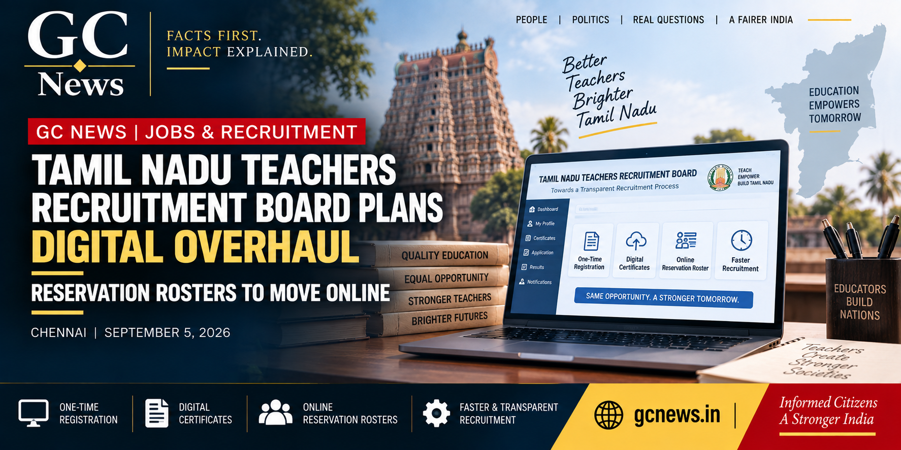 Tamil Nadu Teachers Recruitment Board Plans Digital Overhaul, Reservation Rosters to Move Online